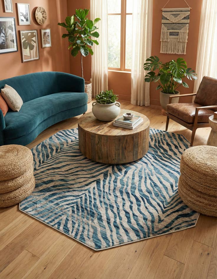 Detail image of 7' 10 x 7' 10 Finsbury Octagon Rug