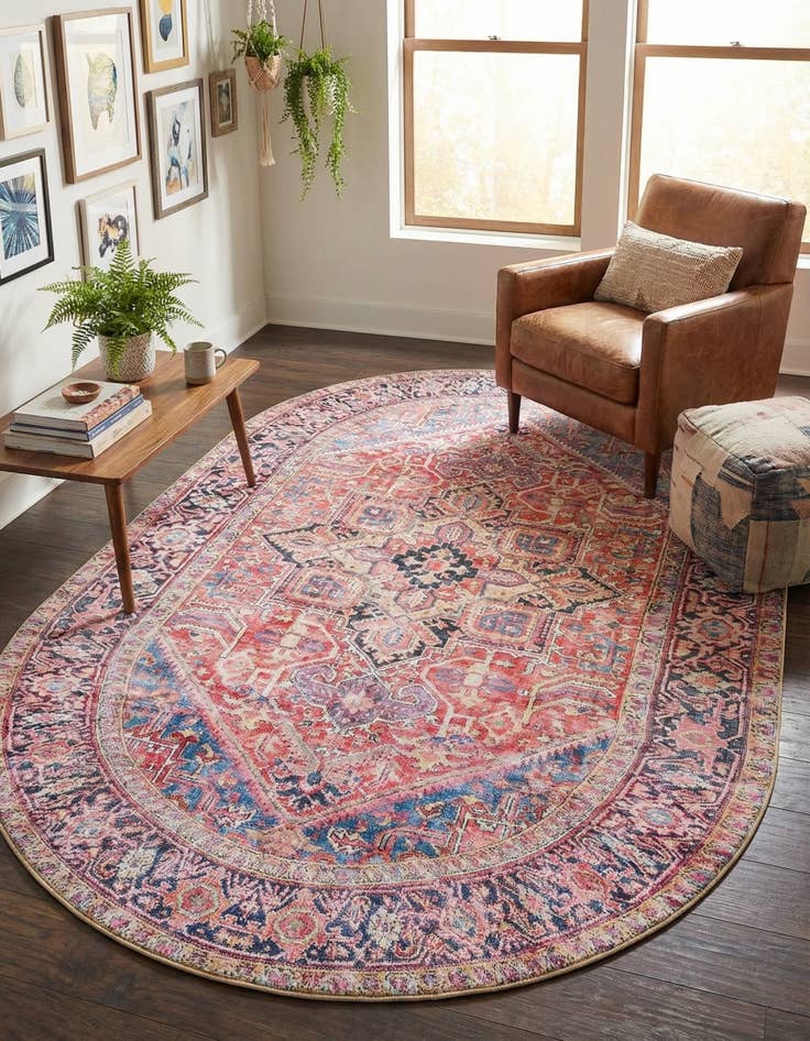 Detail image of 7' 6 x 10' 6 Timeless Oval Rug