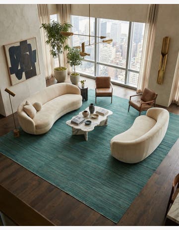 12' 6 x 18' 6 Hand Woven Kilim Afghan Wool Rug