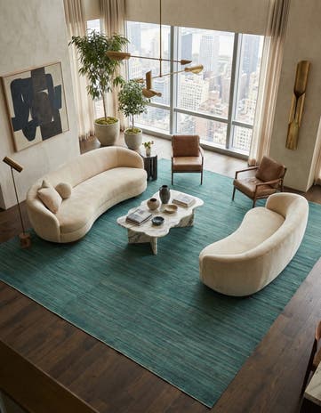 12' 6 x 18' 6 Hand Woven Kilim Afghan Wool Rug