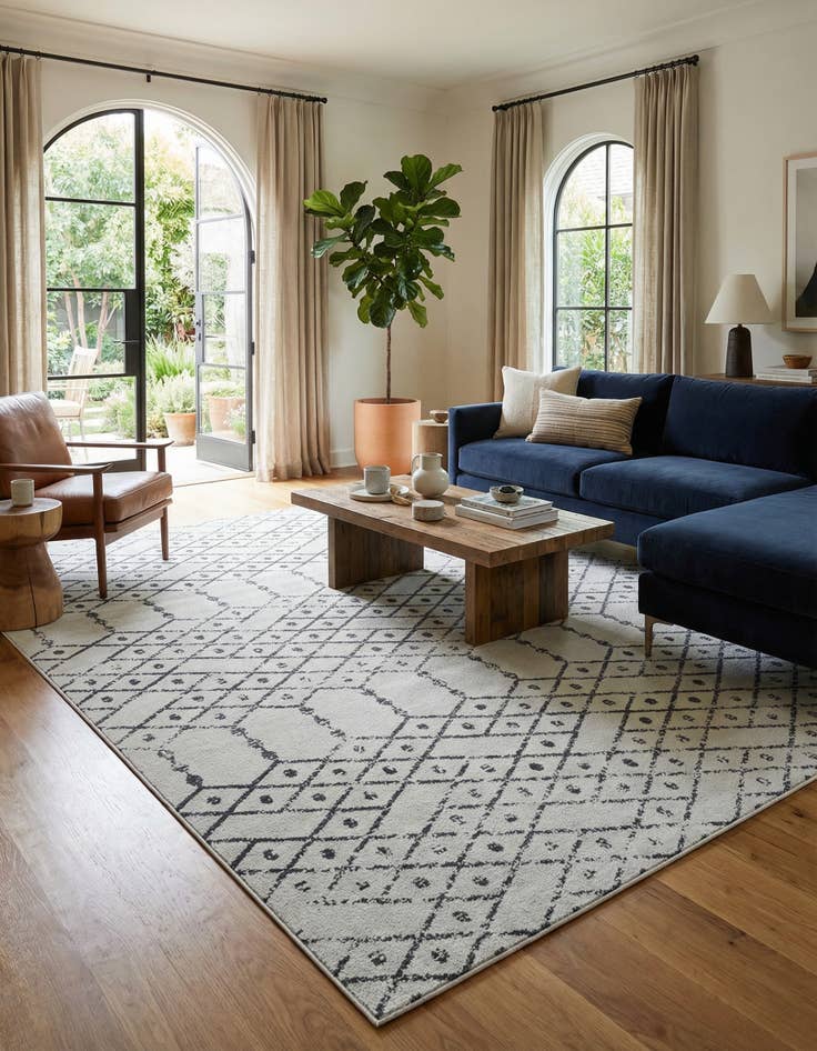 Detail image of 10' x 14' Paxon Trellis Rug