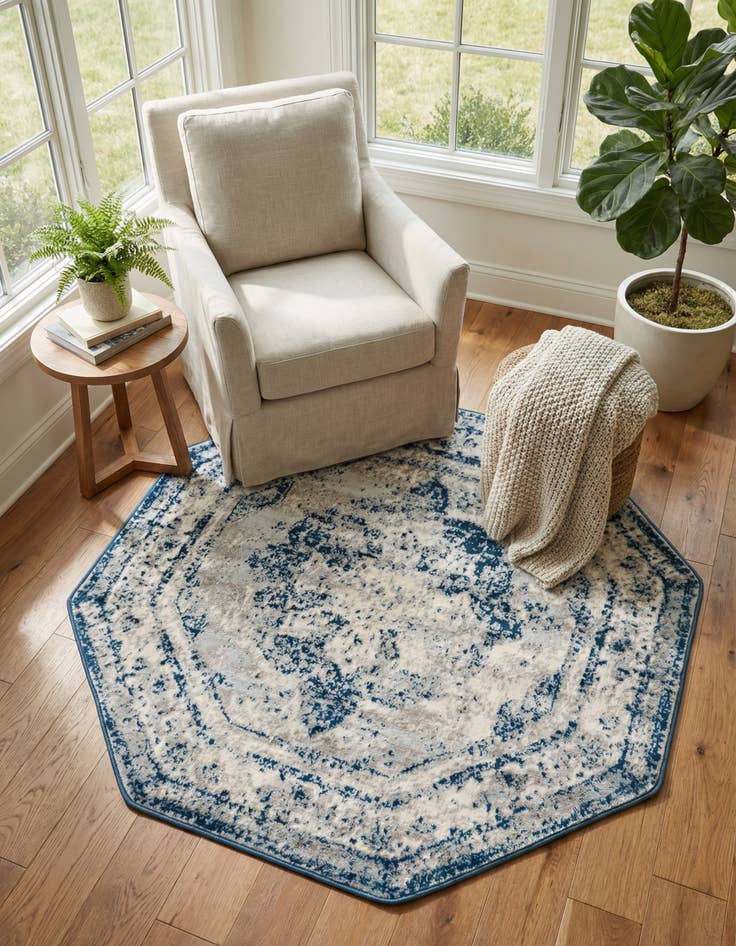 Detail image of 4' x 4' Monaco Octagon Rug