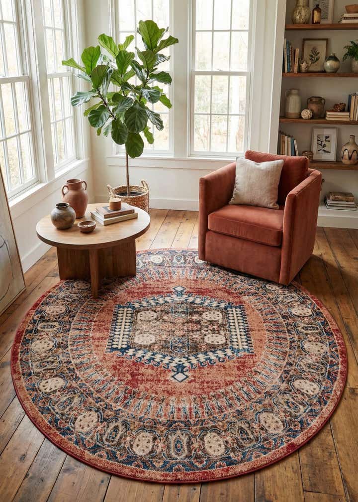 7' 10 x 7' 10 Eden Round Rug