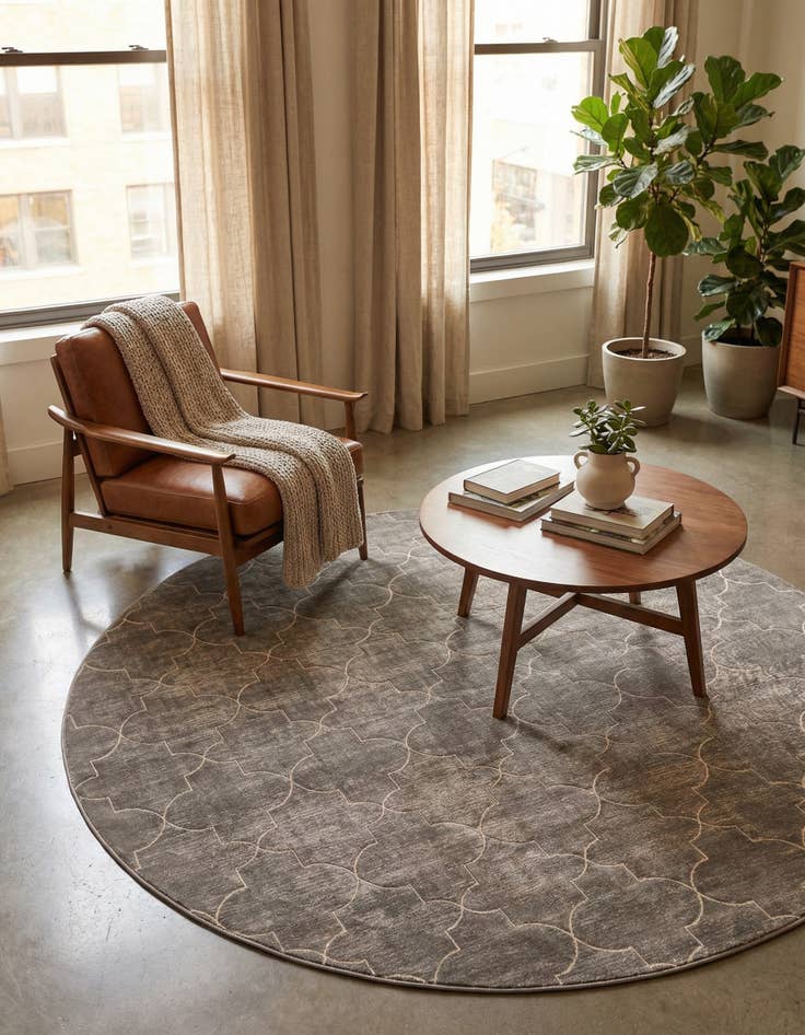 Detail image of Jill Zarin 7' 10 x 7' 10 Uptown Lincoln Center Round Rug