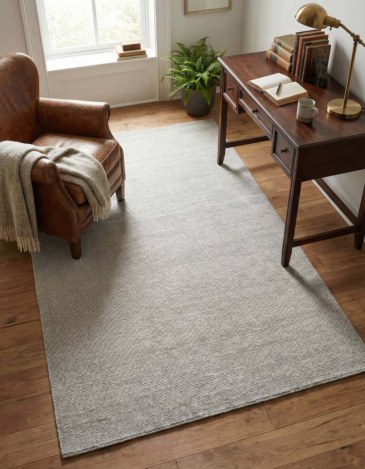 Detail image of 5' 1 x 8'  Hand Woven Jill Zarin English Manor Farmhouse Wool Rug