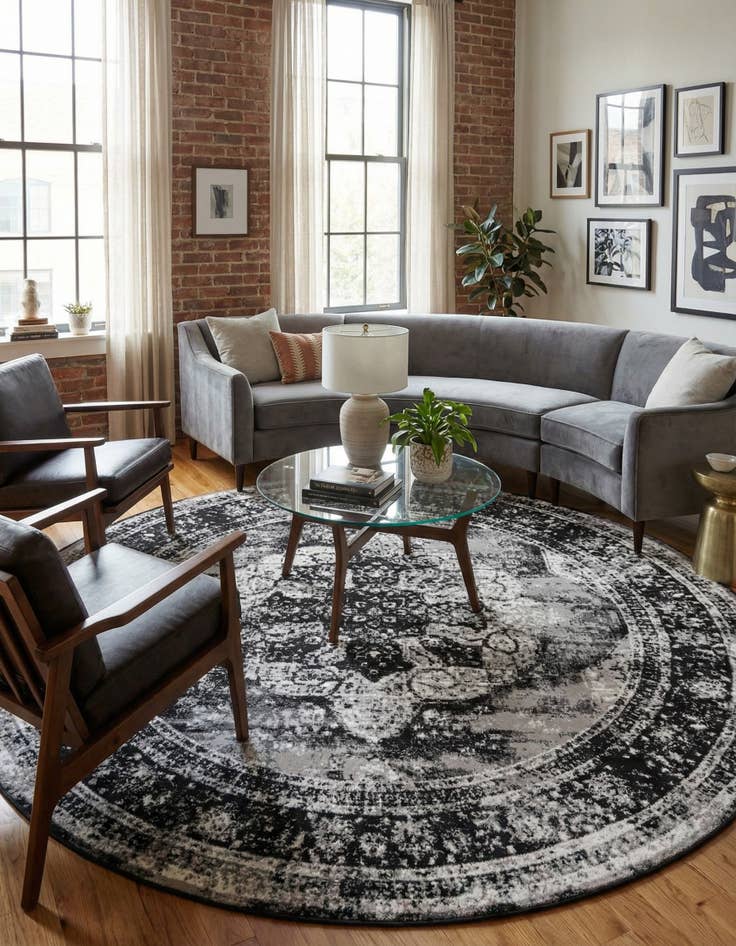 Detail image of 10' x 10' Monaco Round Rug