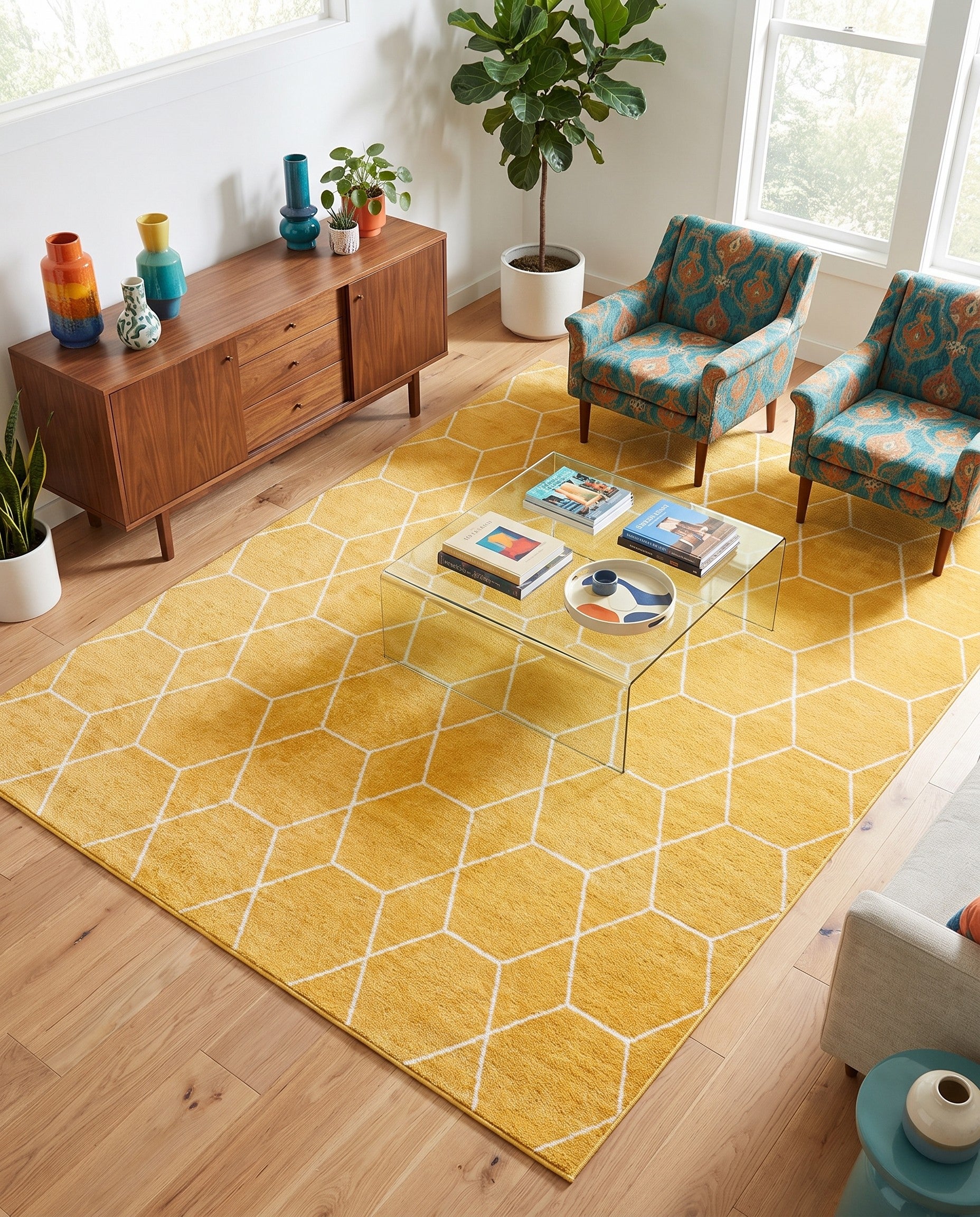 9' x 12' Trellis Frieze Rug