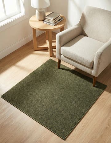 3' 3 x 3' 3 Everyday Solid Square Rug
