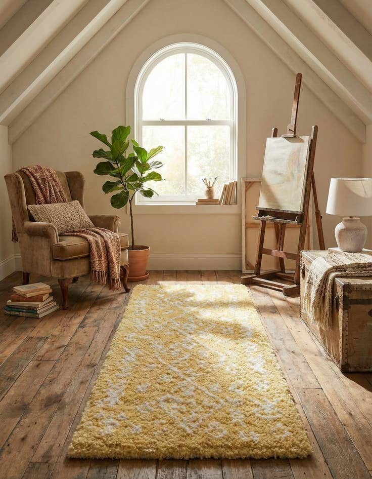 Detail image of 2' 7 x 6' Marrakesh Shag Runner Rug