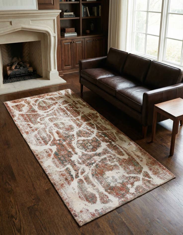 Detail image of 3' 3 x 5' 10 Hand Knotted Ultra Vintage Persian Wool Rug