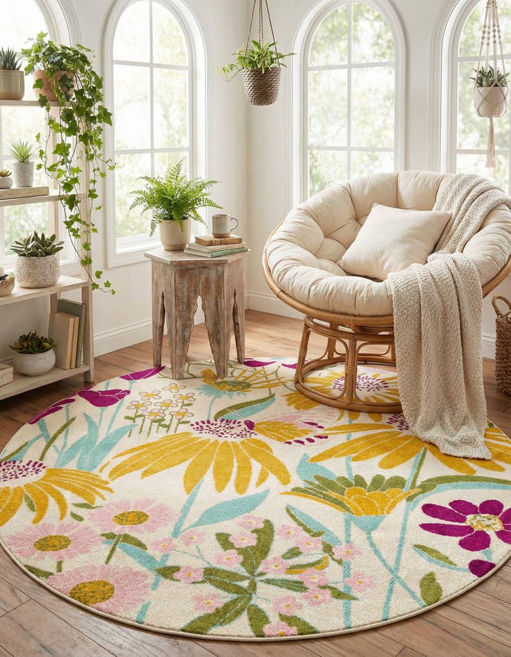 Detail image of 7' x 7' Bloom Round Rug