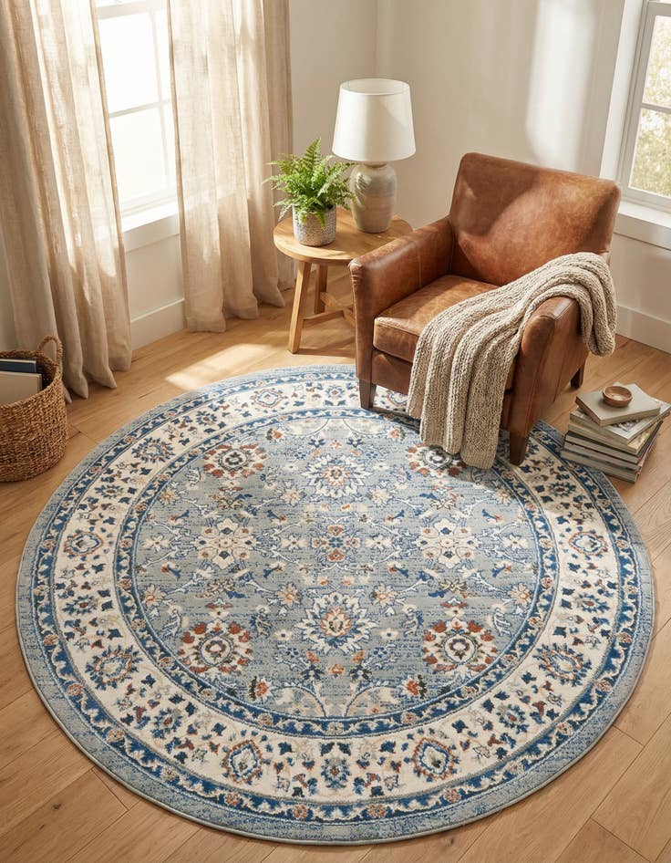 Detail image of 6' 1 x 6' 1 Charlotte Round Rug