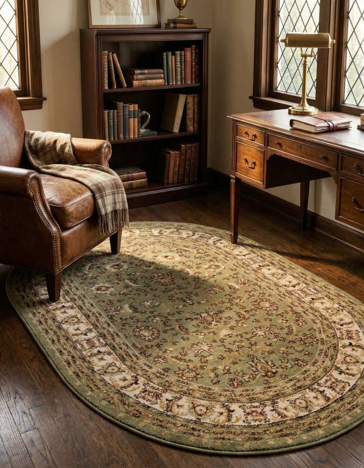 Detail image of 4' 1 x 6' 1 Classic Agra Oval Rug