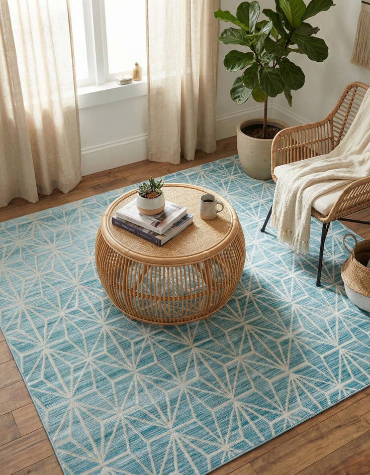 Detail image of Jill Zarin 7' 10 x 7' 10 Uptown Fifth Avenue Square Rug