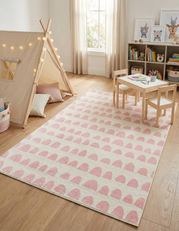 Detail image of 5' x 8' Whimsy Kids Rug