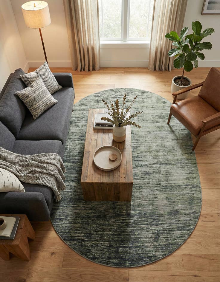 Detail image of  7' 6 x 10' 6 Asha Oval Rug