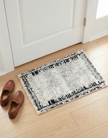 Black and White Tagine Rug