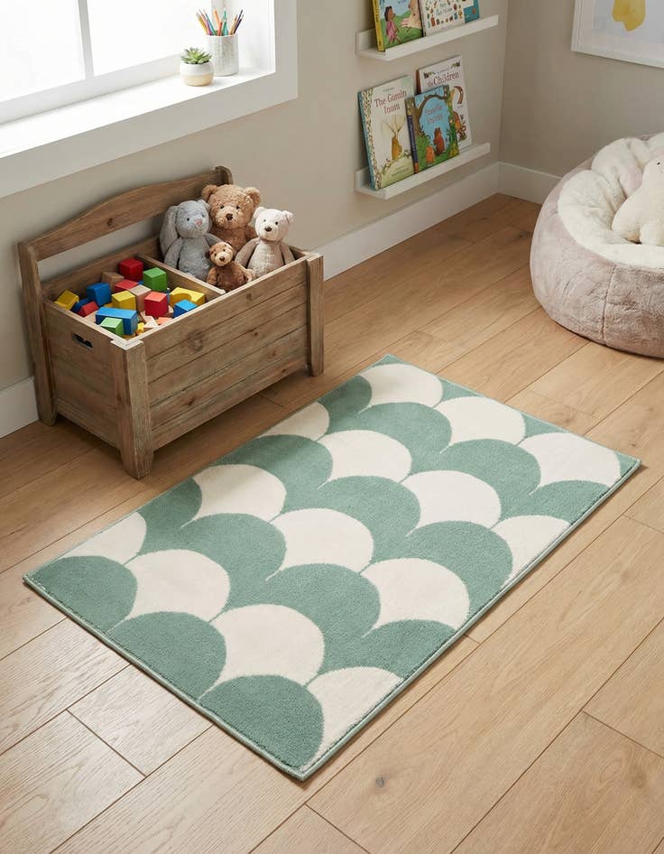 Detail image of 2' x 3' Whimsy Kids Rug