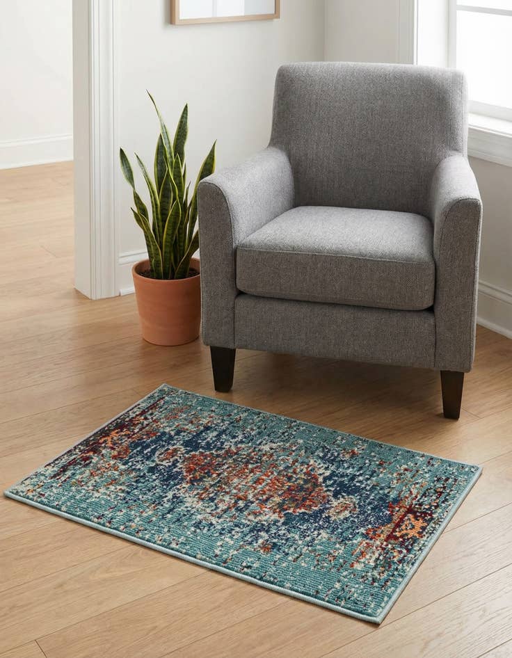 Detail image of 2' 2 x 3' Washable Carnevale Rug