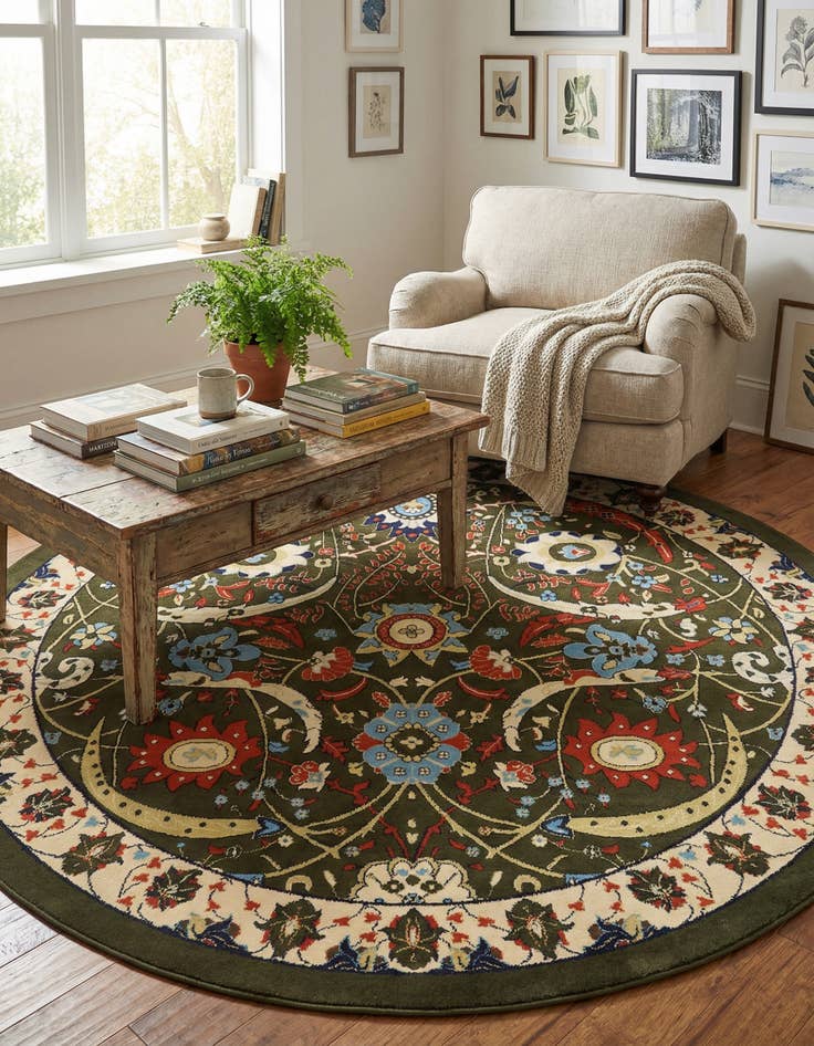 Detail image of  7' 10 x 7' 10 Neda Round Rug