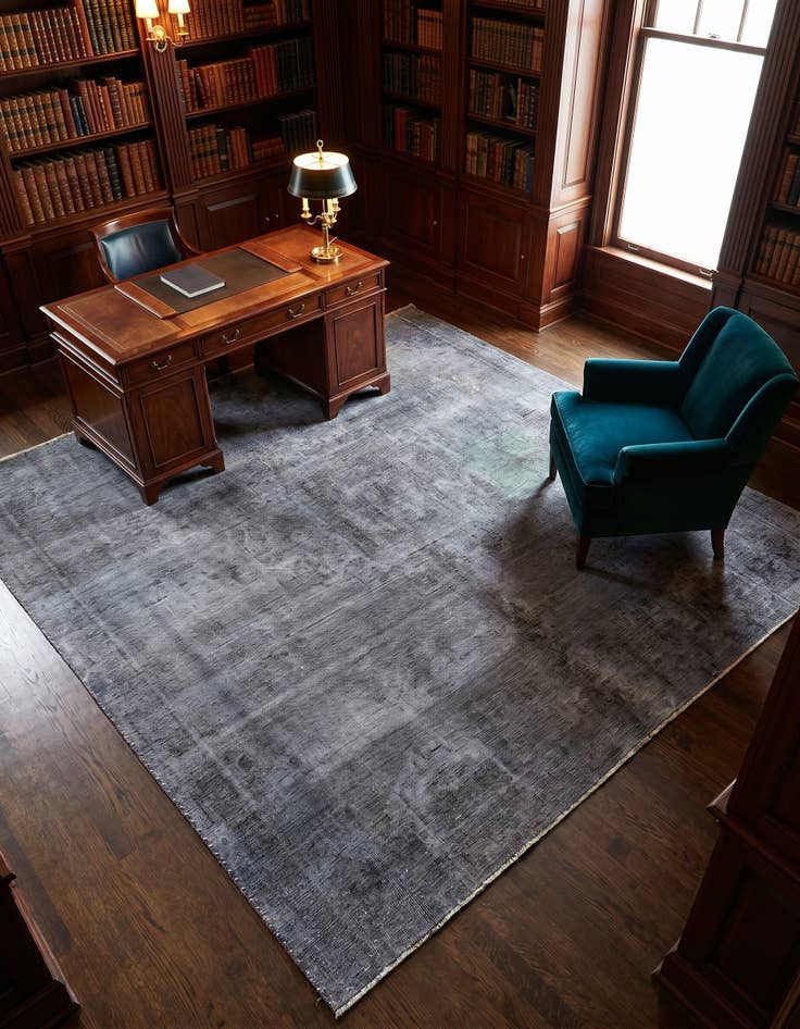 Detail image of 8' 1 x 8' 3 Hand Knotted Ultra Vintage Persian Wool Square Rug