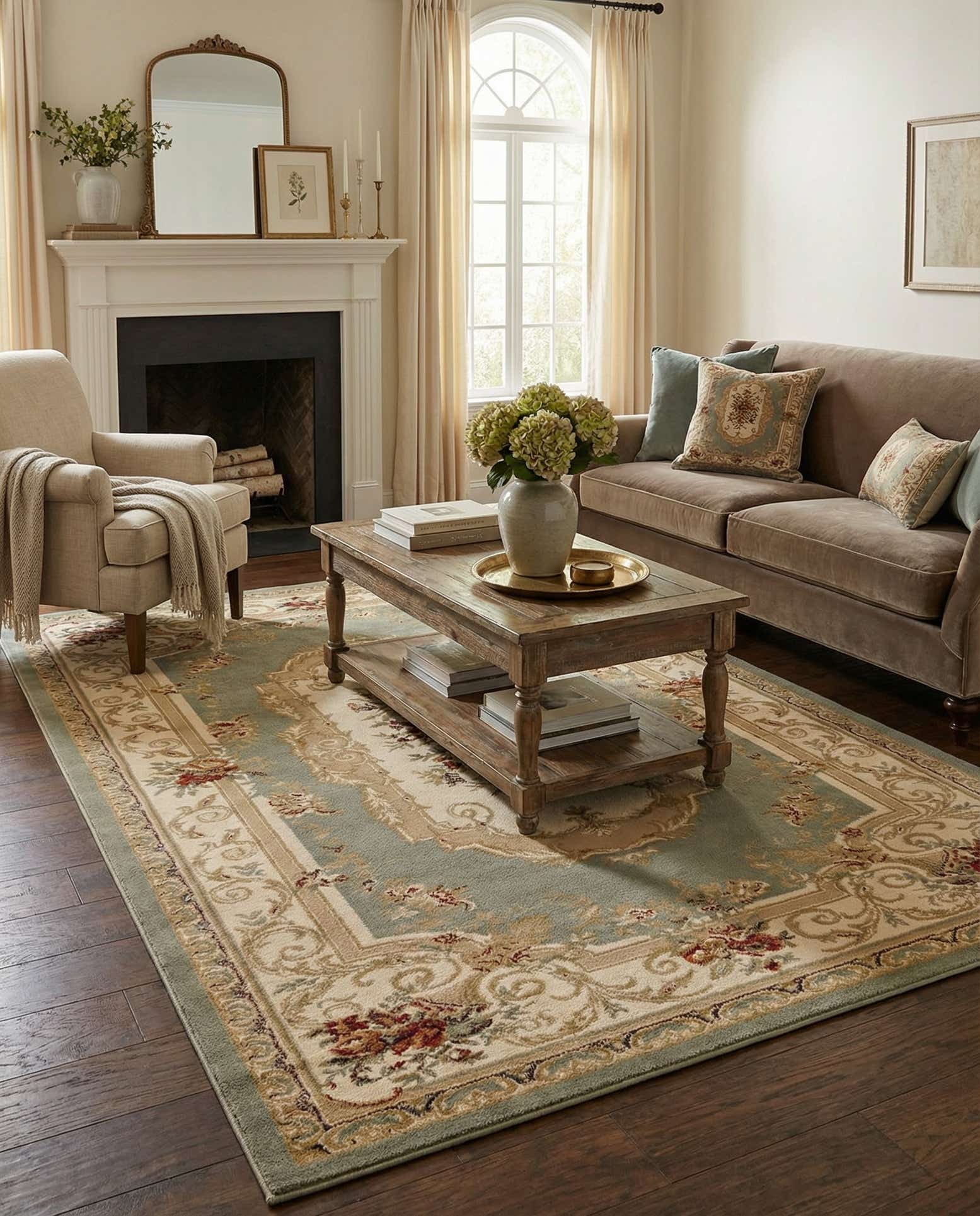 5' 3 x 8' Classic Aubusson Rug