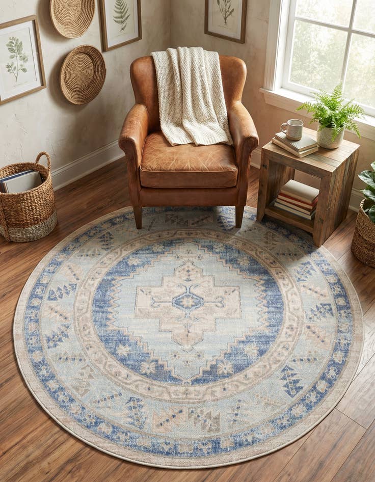 Detail image of 4' 1 x 4' 1 Whitney Round Rug