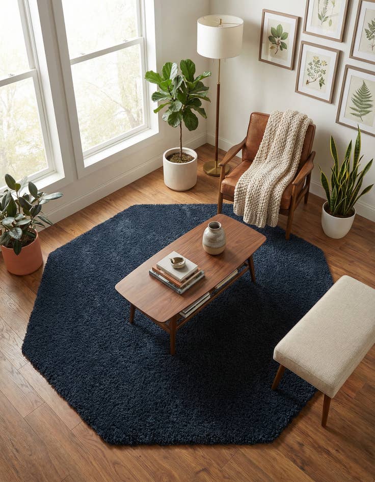 Detail image of 7' 10 x 7' 10 Everyday Shag Octagon Rug