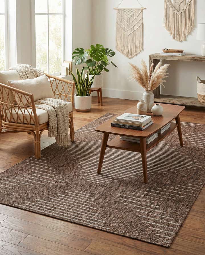 4' x 6' Easy-Clean Modern Indoor / Outdoor Rug
