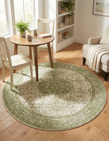 Green Dover Round Rug