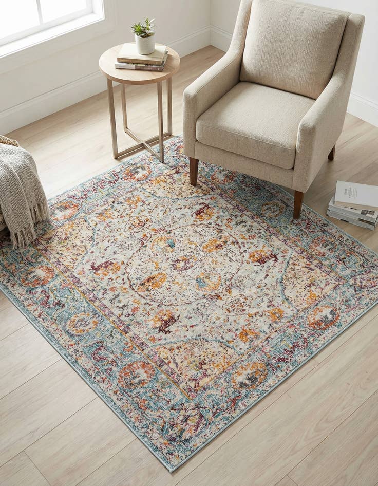 Detail image of 4' x 4' Santiago Square Rug