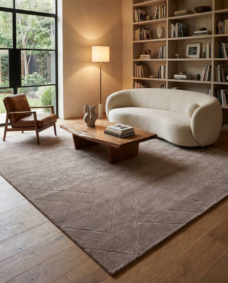 Detail image of 10' x 13' 1 WoolCraft Geometric Rug