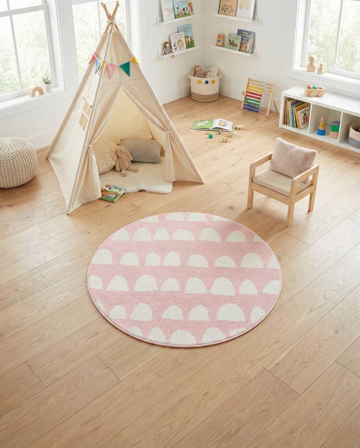 Detail image of 3' 3 x 3' 3 Whimsy Kids Round Rug