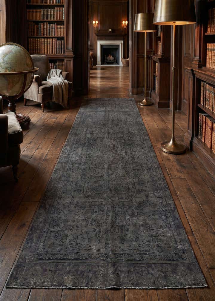 6' 4 x 12' Hand Knotted Ultra Vintage Persian Wool Runner Rug