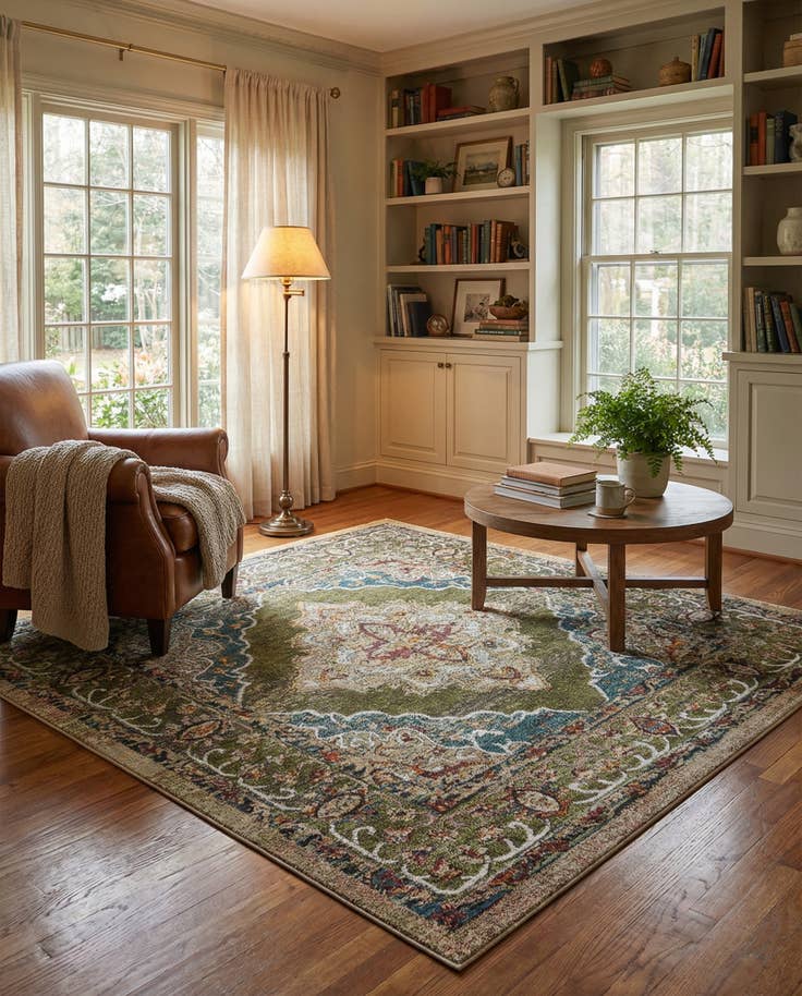 Detail image of 7' x 7' Isabella Square Rug