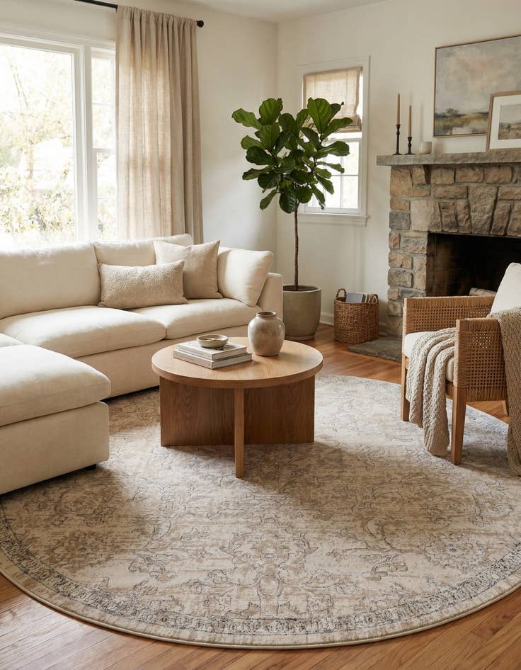 Detail image of 10' x 10' Oregon Round Rug