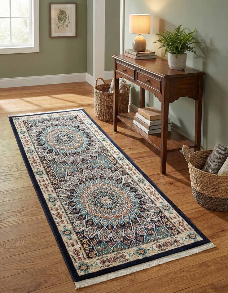 Detail image of 2' x 6' Nain Design Runner Rug