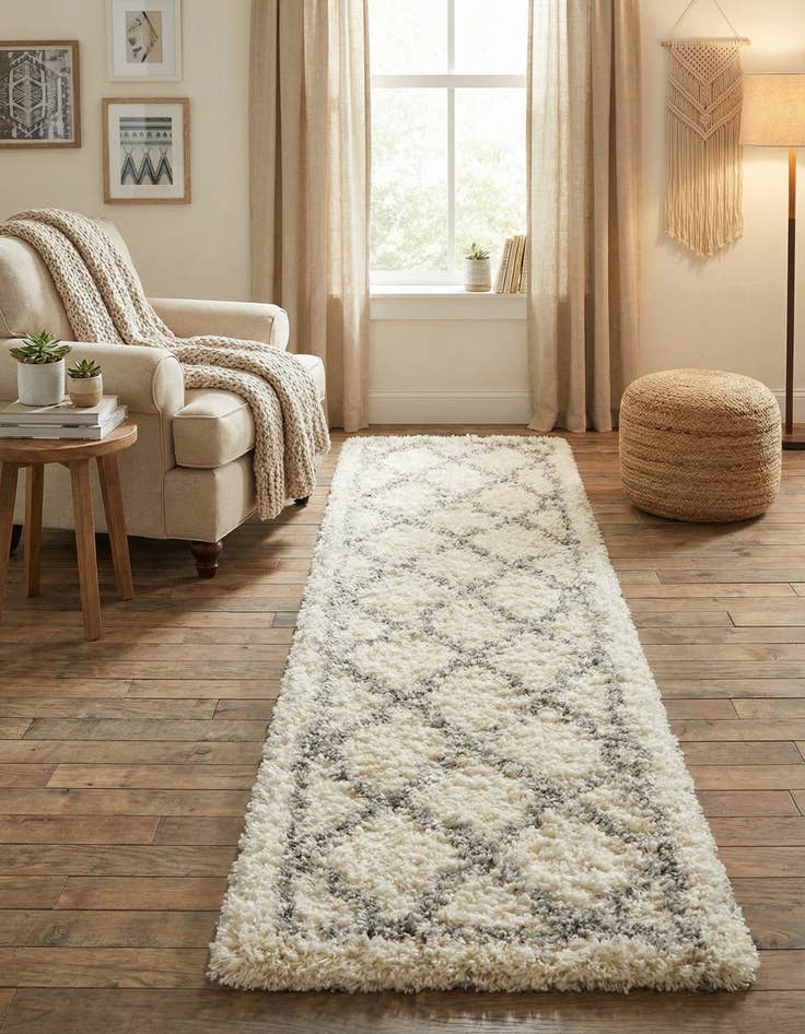 Detail image of 2' x 8' Infinity Shag Runner Rug