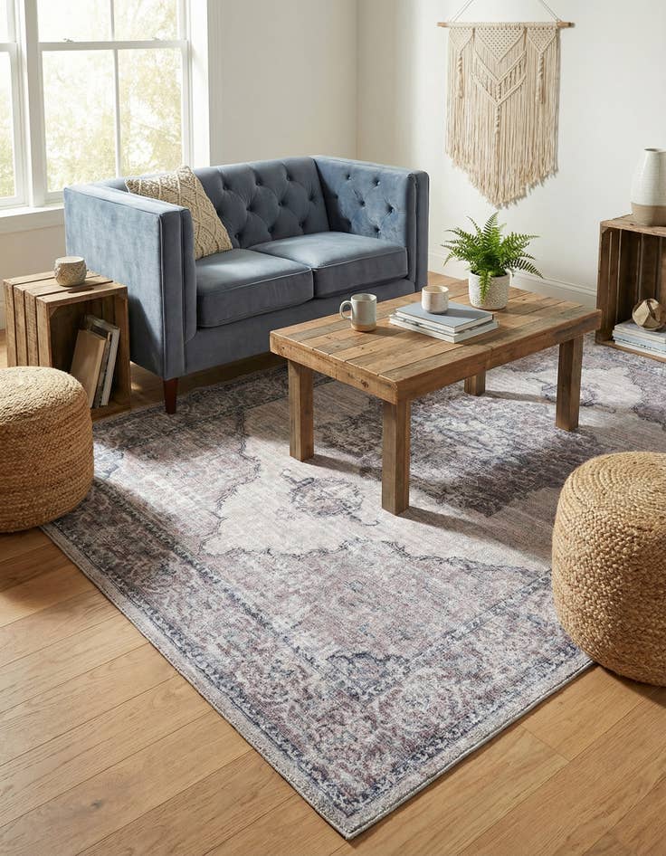 Detail image of 4' x 6'  Washable Mangata Rug