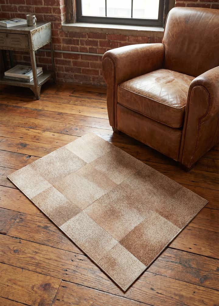 2' x 3' Cowhide Leather Rug