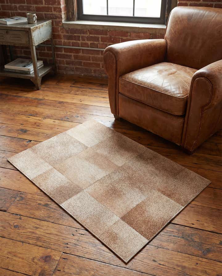 2' x 3' Cowhide Leather Rug