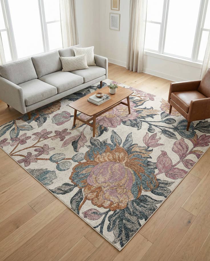 Detail image of 8' x 8' Blossom Square Rug