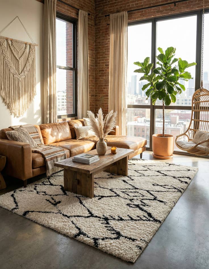 Detail image of 9' x 12' Infinity Shag Rug