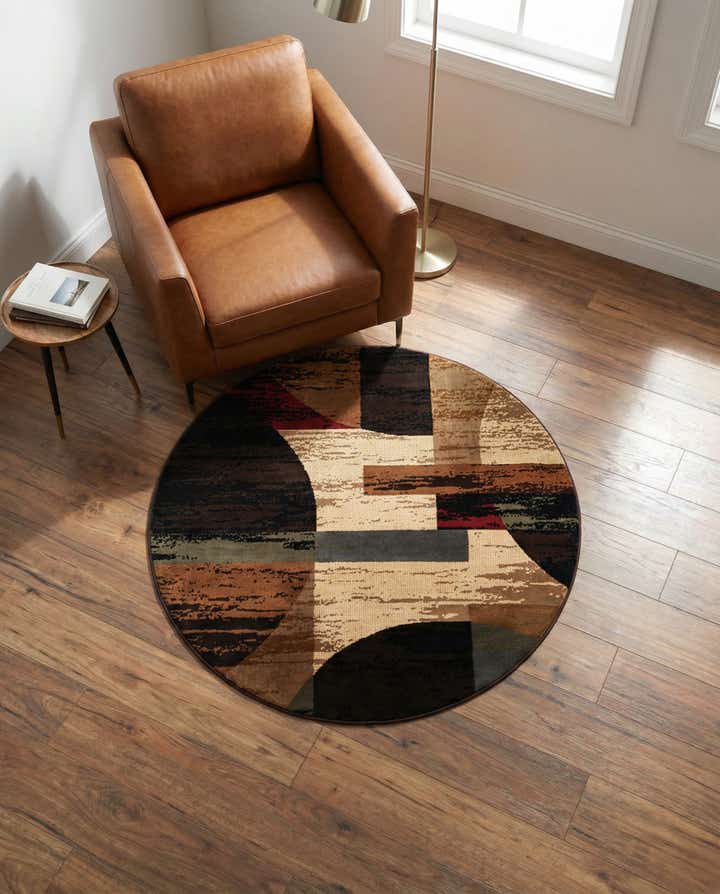 3' x 3' Cafe Round Rug