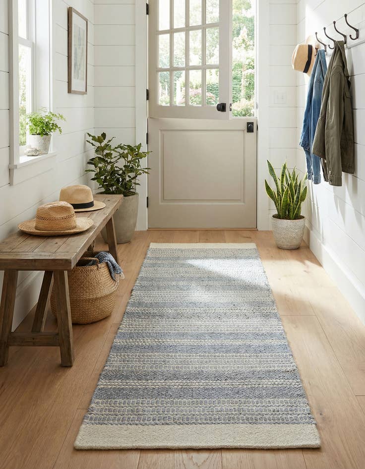 Detail image of 2' x 6' 1 Hand Woven Lariat Runner Rug