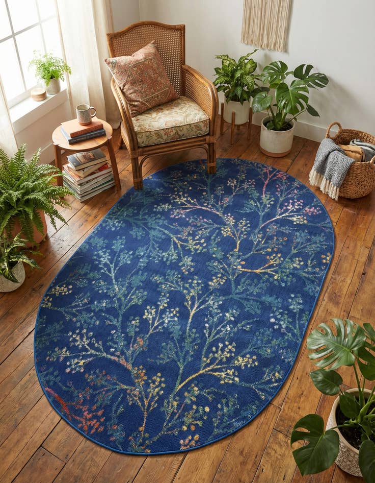 Detail image of 4' x 6' Blossom Oval Rug