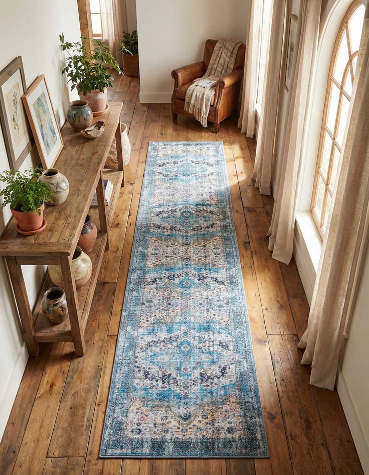 Detail image of 2' 7 x 13'  Washable Mangata Runner Rug