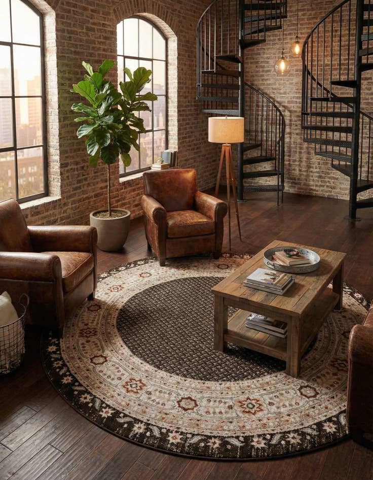 Detail image of 7' 10 x 7' 10 Charlotte Round Rug