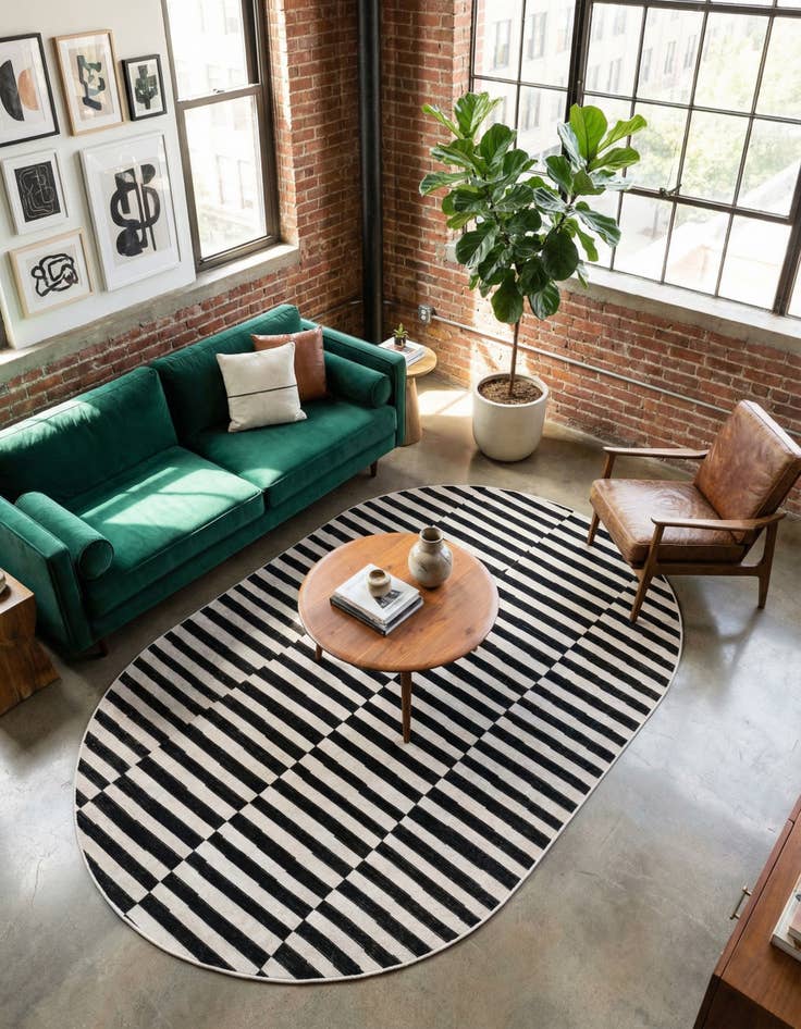 Detail image of 7' 10 x 10' Tribeca Oval Rug