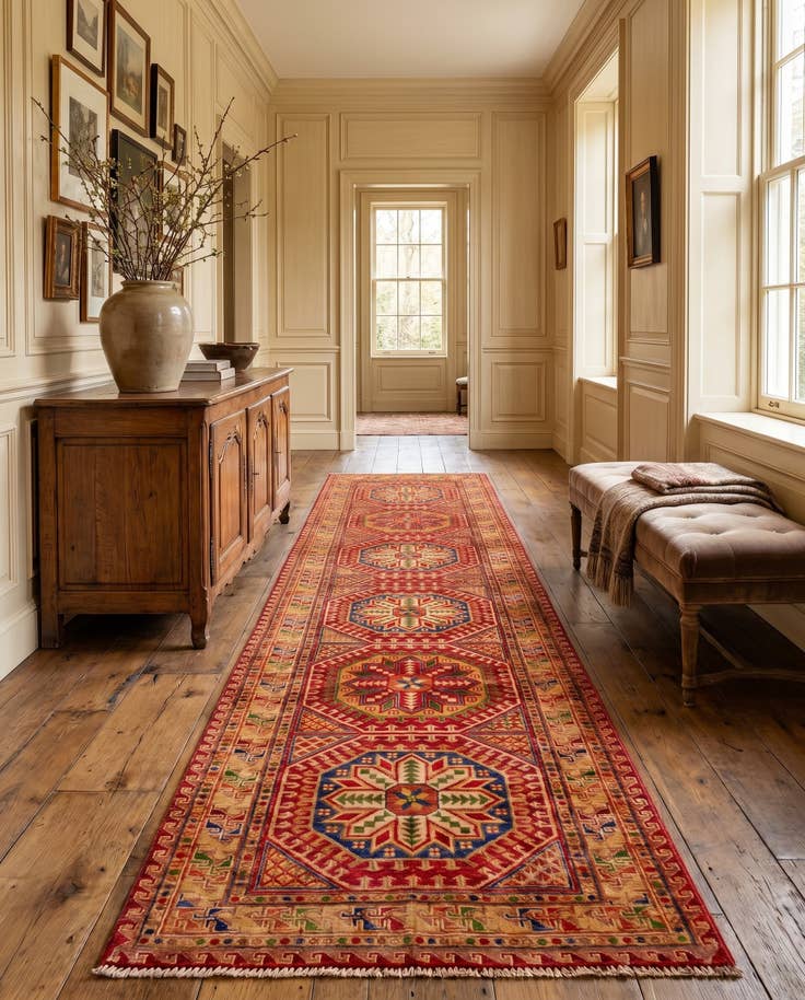Detail image of 2' 8 x 11' 4 Hand Knotted Modern Ziegler Runner Rug